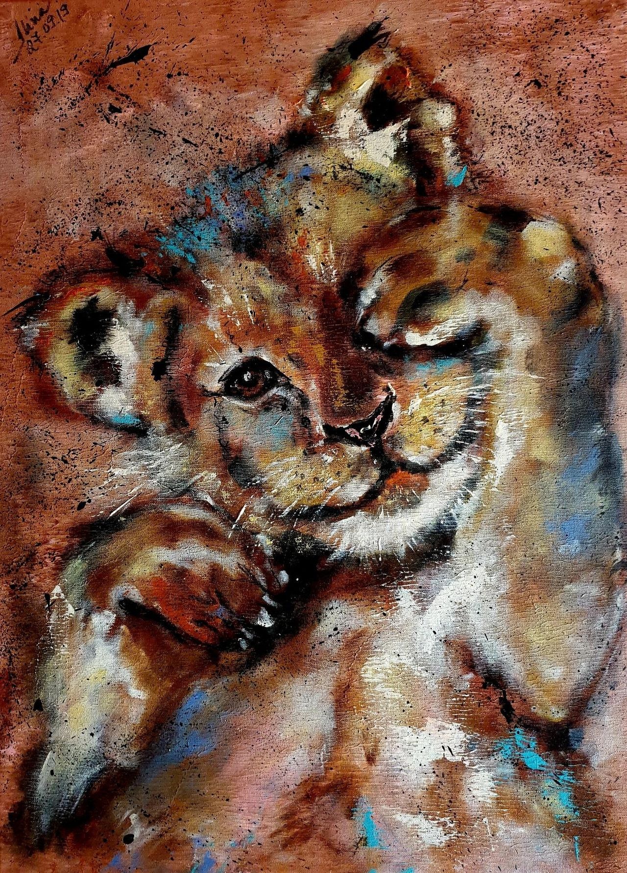 ArteDiAlina.com painting: like a child